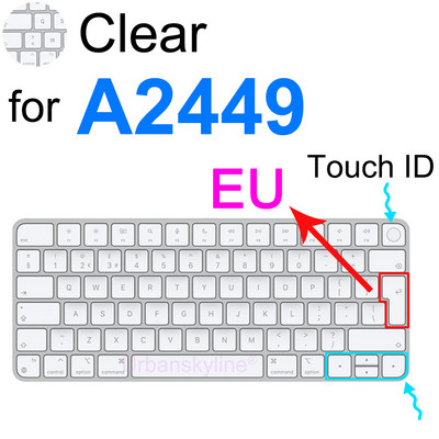 Tastatūras vāciņš priekš iMac Magic A1644 A1843 A1314 A1243 A2449 A2450 A2520 Bluetooth ciparu silikona aizsargplēves apvalks G6