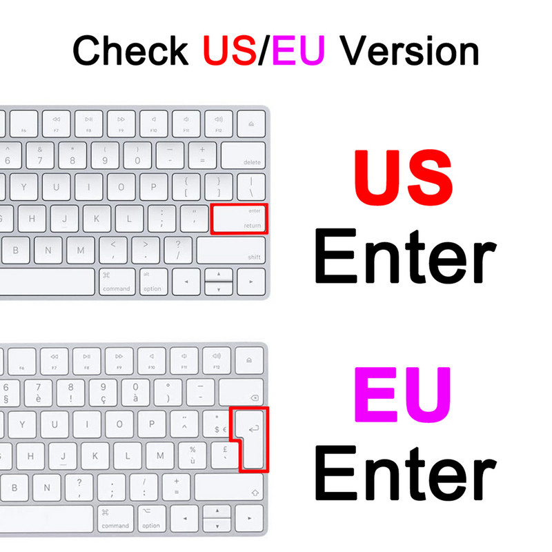 Tastatūras vāciņš priekš iMac Magic A1644 A1843 A1314 A1243 A2449 A2450 A2520 Bluetooth ciparu silikona aizsargplēves apvalks G6