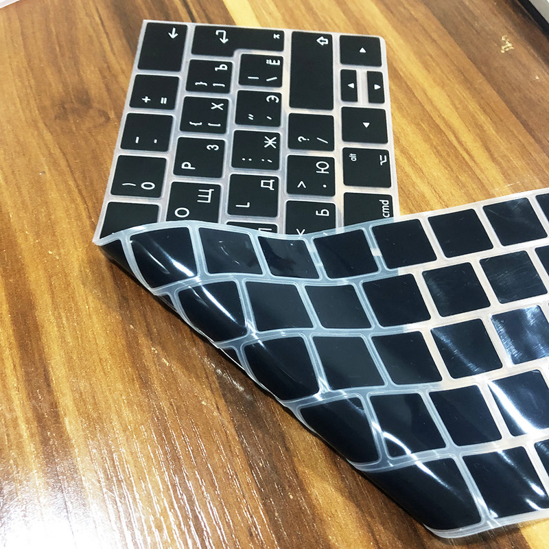 Krievu silikona tastatūras vāciņa aizsargs Macbook air13/12 /15/16pro skārienjoslai A1706/A1466A1708/A1990/A1398/A2289/A1932/A2141