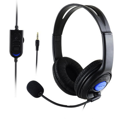 P4-890 stereojuhtmega mängupeakomplektid sügava bassiga kõrvaklapid 3,5 mm kokkupandavad mikrofoniga kaasaskantavad kõrvaklapid PS4/PC sülearvuti jaoks