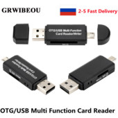 2 u 1 USB OTG čitač kartica Flash Drive High-speed USB2.0 Univerzalna OTG TF/SD kartica za Android telefon Zaglavlja proširenja računala