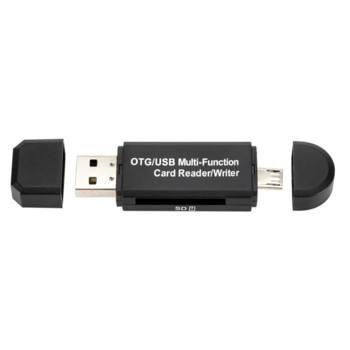 2 в 1 USB OTG четец на карти Флаш устройство Високоскоростен USB2.0 Универсална OTG TF/SD карта за Android телефон Разширителни заглавки за компютър