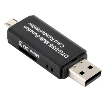 2 в 1 USB OTG четец на карти Флаш устройство Високоскоростен USB2.0 Универсална OTG TF/SD карта за Android телефон Разширителни заглавки за компютър