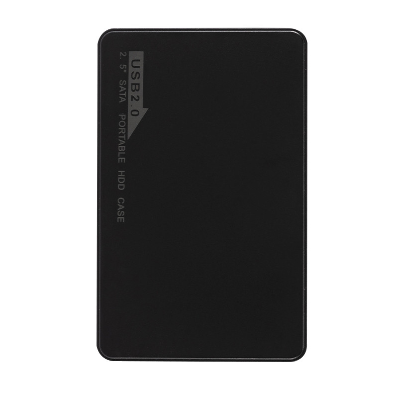 GRWIBEOU plastmasas 480M/5Gbps USB 2.0 šasija 2,5 collu SATA SSD HDD ārējā mobilā cietā diska kastes kaste atbalsta 3TB