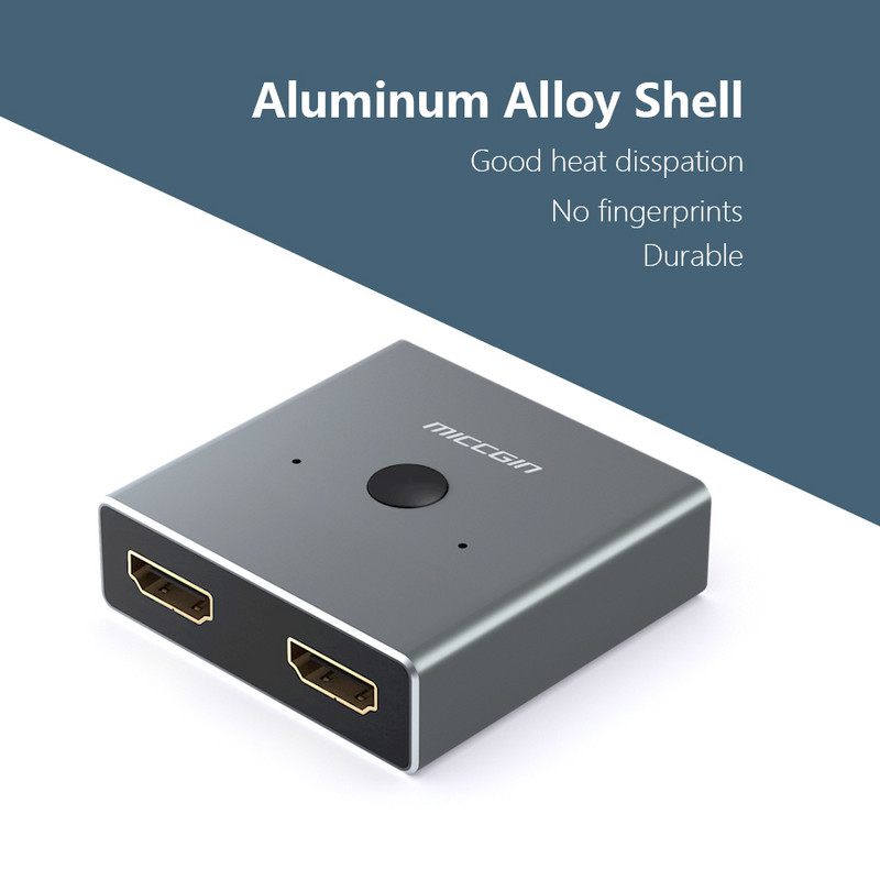 HDMI prekidač 1 IN 2 OUT 2 IN 1 OUT Wire Control HD 4K za XBOX 360 PS4 Smart Android HDTV Switcher Adapter Spliter Novo