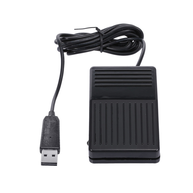 Comutator USB de control al piciorului Tastatura computerului Comutator de acțiune Pedală HID pentru jocuri de testare din fabrică Controlul instrumentului și dezactivat