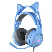 SY-G25 Žičane slušalice s mikrofonom Slatka mačka Ear over Ear Gaming slušalice za e-sport Računalne slušalice Laptop slušalice