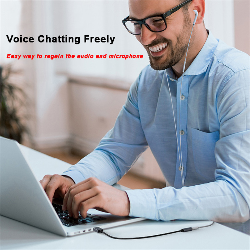 2 viename garso plokštė Išorinė 3,5 mm USB adapteris USB prie ausinių garsiakalbio garso sąsaja, skirta PS4 kompiuterio nešiojamajam kompiuteriui USB HIFI garso plokštė