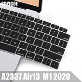 „Macbook Air13 M1 Chip“ klaviatūros dangtelis nešiojamojo kompiuterio silikoninė apsauginė plėvelė, skirta „Macbook A2337 13.3Air“ klaviatūros dėklai, 2020 m.