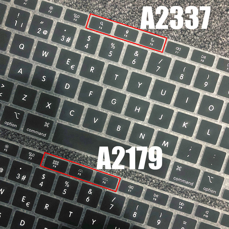 „Macbook Air13 M1 Chip“ klaviatūros dangtelis nešiojamojo kompiuterio silikoninė apsauginė plėvelė, skirta „Macbook A2337 13.3Air“ klaviatūros dėklai, 2020 m.