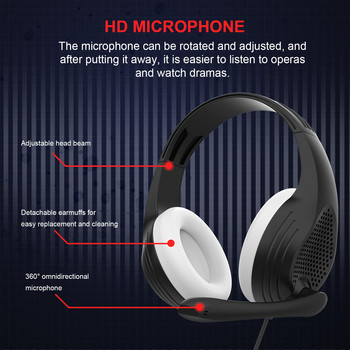 Στερεοφωνικό ήχο βιντεοπαιχνιδιών Ακουστικά ακουστικών για γυναίκες, κορίτσια, ακουστικά ακύρωσης θορύβου με υποδοχή μικροφώνου 3,5 mm για PS4/PS/laptop