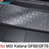 Klaviatūros dangtelis, skirtas MSI Katana GF66 Katana GF76 Silicone Protector Skin Case 15.6 17.3 Žaidimų nešiojamojo kompiuterio priedai 15 17