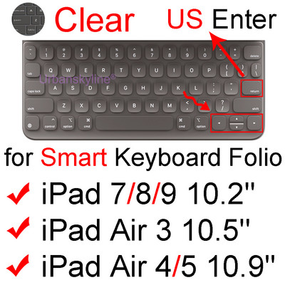 Tipkovnica Cover za iPad Pro 12.9 Pro 11 Magic Keyboard 10.5 Air 5 4 3 7 8 9 Smart Case Folio Silicone Protector Skin Film TPU EU