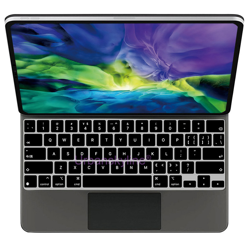 Tipkovnica Cover za iPad Pro 12.9 Pro 11 Magic Keyboard 10.5 Air 5 4 3 7 8 9 Smart Case Folio Silicone Protector Skin Film TPU EU