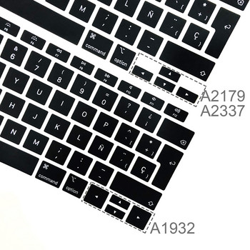 ES FR RU Калъф за клавиатура за лаптоп за Macbook Air 13 M1 A2337 силиконов защитен филм калъф за клавиатура Air13 A2179 A1932 A1466 капак