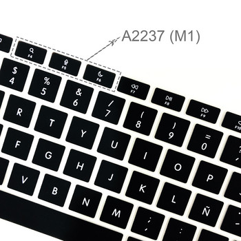 ES FR RU Калъф за клавиатура за лаптоп за Macbook Air 13 M1 A2337 силиконов защитен филм калъф за клавиатура Air13 A2179 A1932 A1466 капак