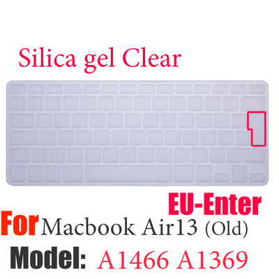 ES FR RU Nešiojamojo kompiuterio klaviatūros dangtelis skirtas Macbook Air 13 M1 A2337 silikoninis Apsauginės plėvelės klaviatūros dėklas Air13 A2179 A1932 A1466