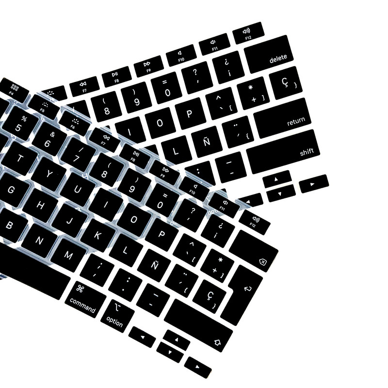 ES FR RU Nešiojamojo kompiuterio klaviatūros dangtelis skirtas Macbook Air 13 M1 A2337 silikoninis Apsauginės plėvelės klaviatūros dėklas Air13 A2179 A1932 A1466