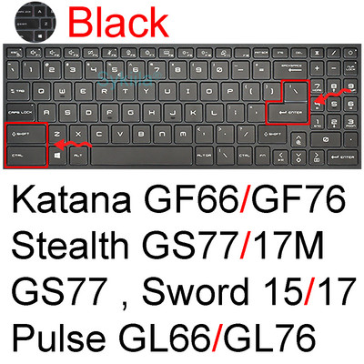 Poklopac tipkovnice za MSI GF65 Thin GF63 GF75 Thin GF72 GF72VR GF62 GF62VR Silikonski zaštitnik Skin Case Gaming Laptop Dodatak 17