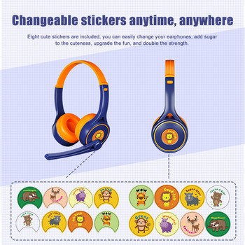 Νέα παιδικά ενσύρματα ακουστικά 3,5 mm Ακουστικά παιχνιδιών υπολογιστή στο αυτί με σίγαση μικροφώνου για ακουστικά Skype Call Center για φορητό υπολογιστή