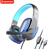 KINGSTAR 3,5 mm laidinės žaidimų ausinės žaidėjų ausinės, stereo triukšmą slopinančios ausinės su mikrofonu, skirtos PS4/5 Xbox nešiojamam kompiuteriui