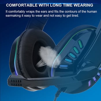 KINGSTAR 3,5 мм кабелни слушалки за игри Геймърски слушалки Стерео шумопотискащи слушалки с микрофон за PS4/5 Xbox PC лаптоп