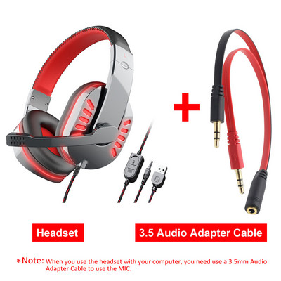 KINGSTAR 3,5 mm laidinės žaidimų ausinės žaidėjų ausinės, stereo triukšmą slopinančios ausinės su mikrofonu, skirtos PS4/5 Xbox nešiojamam kompiuteriui