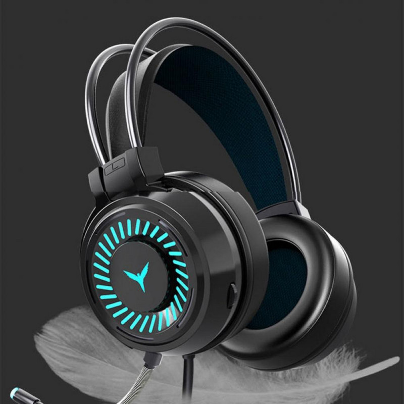 za PC Žičane stereo slušalice Bas s mikrofonom Gaming slušalice G58 LED svjetlo za PC/laptop