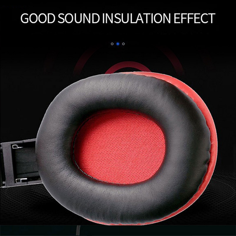 3,5 mm reguliuojamos žaidimų ausinės namų stalinis kompiuteris, laidinis stereo, didelės ausinės su triukšmą slopinančiu mikrofonu nešiojamam kompiuteriui