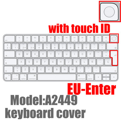 Asztali számítógép Apple Bluetooth vezeték nélküli billentyűzethez MLA22LL/ A1644 A1314 IMAC Billentyűzet burkolat Védő Szilikon burkolat US/EU verzió