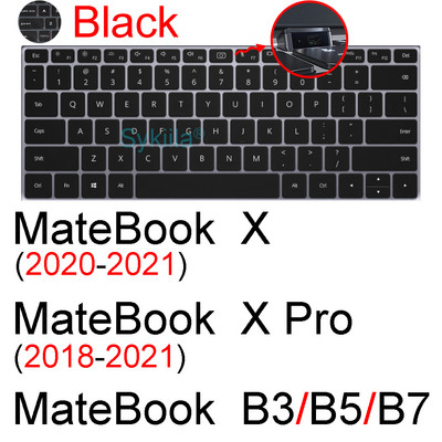 Silikónový kryt s klávesnicou pre Huawei MateBook D 14 15 16 13S 14S 16S X Pro 13 E GO B7 B3 B5 notebook, ochranný kryt, kožené puzdro 12