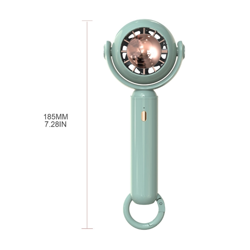 USB käsiventilaator pooljuhtjahutus kiire jahutus 2200mAh laetav mini käeshoitav ventilaatori õhujahuti W3JD