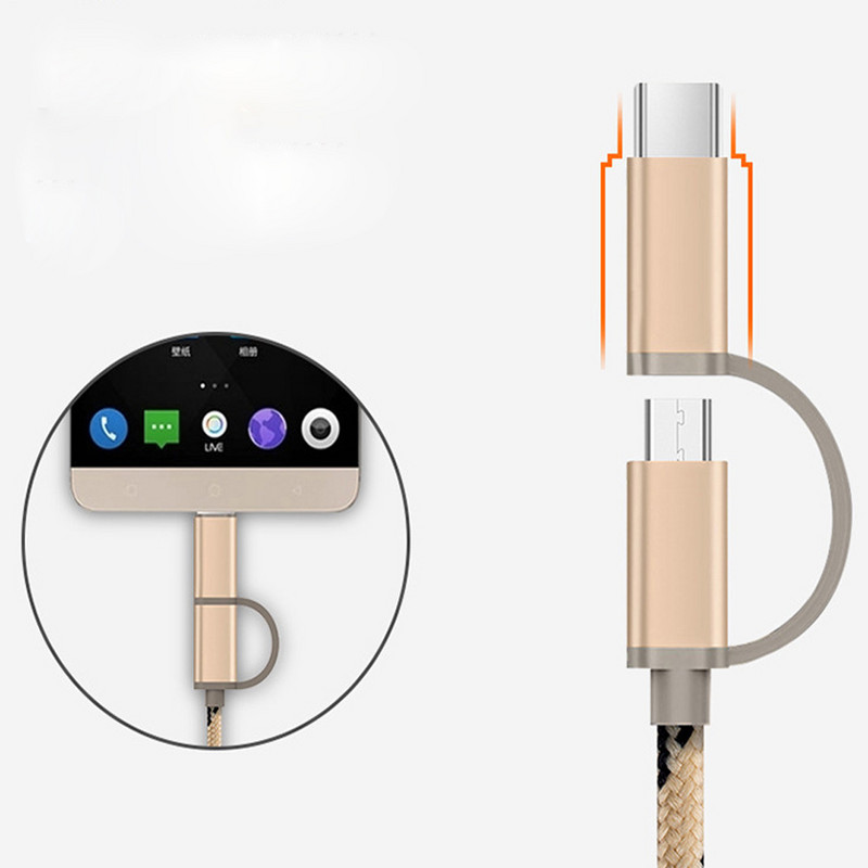 1 kom mikro USB tip C USB kabel 1 m s USB tipom C na mikro USB adapter žicom za punjenje za vanjske prostore