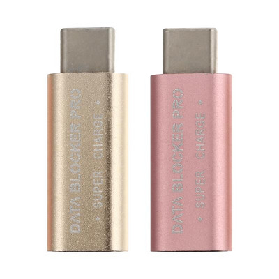 2 ΤΕΜ USB Type-C Data Blocker Juice Jacking Prevention Υποδοχή αλλαγής φύλου