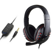 3,5 mm žičane naglavne stereo trake za glavu, slušalice s mikrofonom i mikrofonom, kontrola glasnoće za SONY PS4 PC, prijenosno računalo