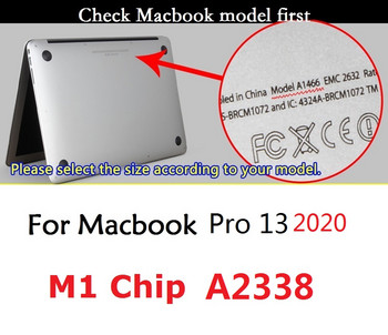 Προστατευτικό πληκτρολογίου διάταξης ΕΕ για Macbook Pro 13 2020 M1 Chip A2338 Κάλυμμα πληκτρολογίου Silicon For Macbook Pro M1 Chip Skin Keyboard Keyboard