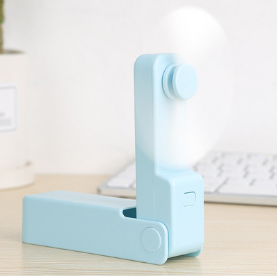 Vasaros mados rankinis mini ventiliatorius USB įkraunamas tylus kišeninis aušinimo ventiliatorius namų biuras, kelionės lauke, mažas sulankstomas ventiliatoriaus aušintuvas