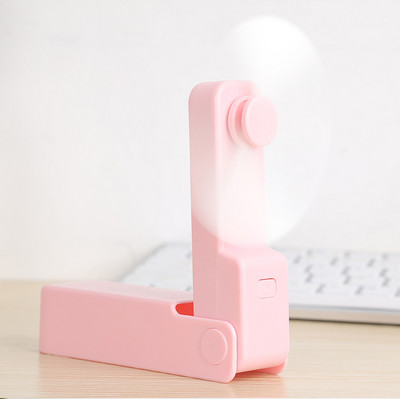 Vasaros mados rankinis mini ventiliatorius USB įkraunamas tylus kišeninis aušinimo ventiliatorius namų biuras, kelionės lauke, mažas sulankstomas ventiliatoriaus aušintuvas