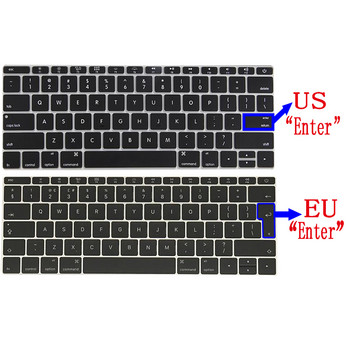 За Macbook Air Pro13 M1 A2337A2338 Pro13 12 15 Защитно фолио за клавиатура на лаптоп За MacBook Pro16 Черен силиконов капак за клавиатура