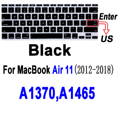 Macbook Air Pro13 M1 jaoks A2337A2338 Pro13 12 15 sülearvuti klaviatuurile Kaitsekile MacBook Pro16 must silikoonist klaviatuuri kate