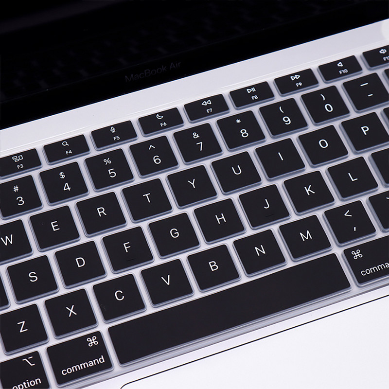 Macbook Air Pro13 M1 jaoks A2337A2338 Pro13 12 15 sülearvuti klaviatuurile Kaitsekile MacBook Pro16 must silikoonist klaviatuuri kate