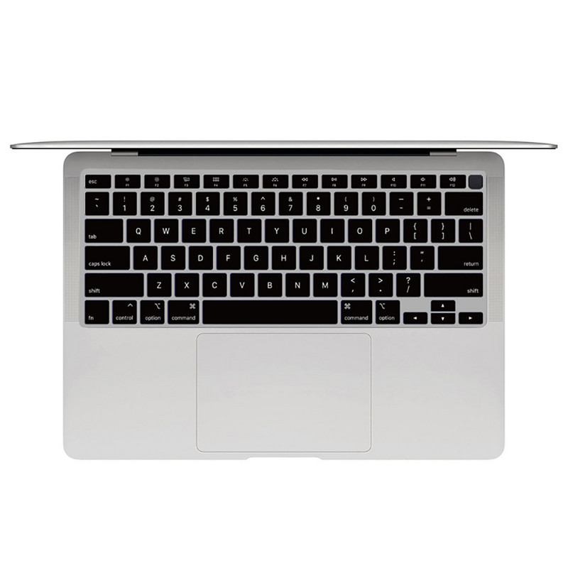 Macbook Air Pro13 M1 jaoks A2337A2338 Pro13 12 15 sülearvuti klaviatuurile Kaitsekile MacBook Pro16 must silikoonist klaviatuuri kate