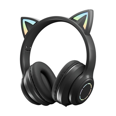 Πτυσσόμενα ασύρματα Bluetooth ακουστικά Hifi Stereo Music Cat Ear Μεγάλα Ακουστικά Αθλητικά Παιχνίδια Ακουστικά Κράνος για τηλέφωνο Φορητός υπολογιστής