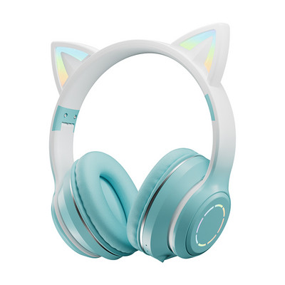 Sklopive bežične Bluetooth slušalice Hifi Stereo Glazba Mačje uho Velike slušalice Sportske igre Slušalice Kaciga Za telefon PC Prijenosno računalo