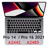 Engleska crna za Macbook Pro 16 inča 2021 M1 Max A2485 Pro 14 2021 A2442 US EU maska tipkovnice za Macbook Pro 14 16 2021 Skin