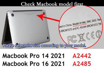 Английски черен за Macbook Pro 16 инча 2021 M1 Max A2485 Pro 14 2021 A2442 US EU Капак на клавиатурата за Macbook Pro 14 16 2021 Skin