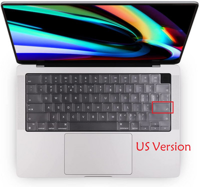 Engleska crna za Macbook Pro 16 inča 2021 M1 Max A2485 Pro 14 2021 A2442 US EU maska tipkovnice za Macbook Pro 14 16 2021 Skin
