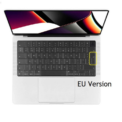 Engleska crna za Macbook Pro 16 inča 2021 M1 Max A2485 Pro 14 2021 A2442 US EU maska tipkovnice za Macbook Pro 14 16 2021 Skin