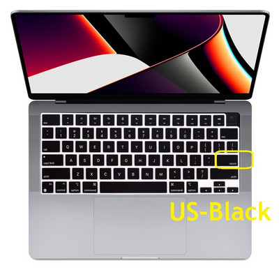 Engleska crna za Macbook Pro 16 inča 2021 M1 Max A2485 Pro 14 2021 A2442 US EU maska tipkovnice za Macbook Pro 14 16 2021 Skin