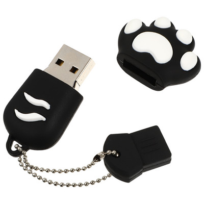 Cat's Claw High Speed U Disk Zoa Cartoon Pen Drive Cat Paw USB Thumb Drive PVC USB USB atmintinė Cartoon Thumb Drive